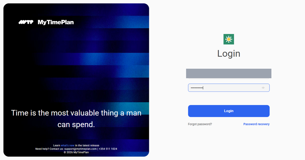 Zrzut ekranu: Wpisz login i hasło